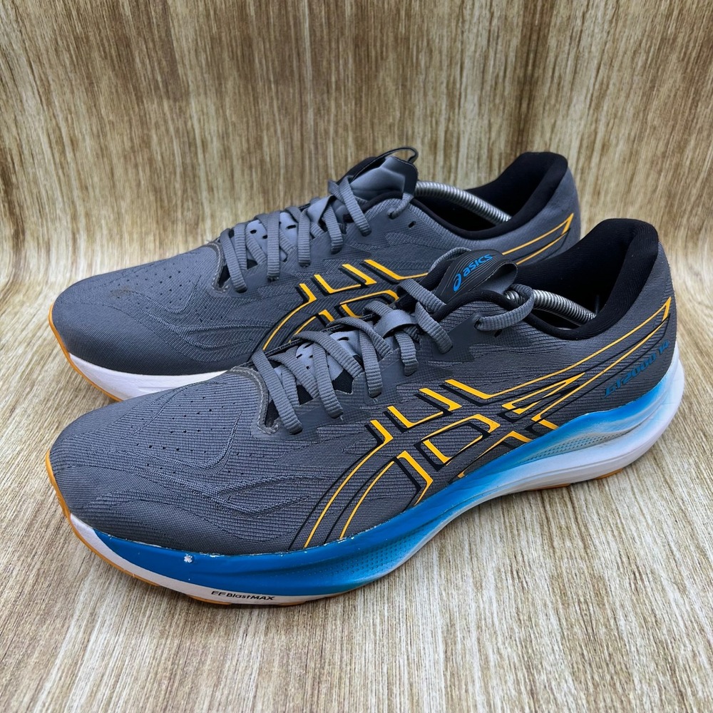 ASICS GT-2000 14 Running Shoes Men's Size 12 Grey Blue Orange Sneakers 1011C056 - Picture 3 of 10